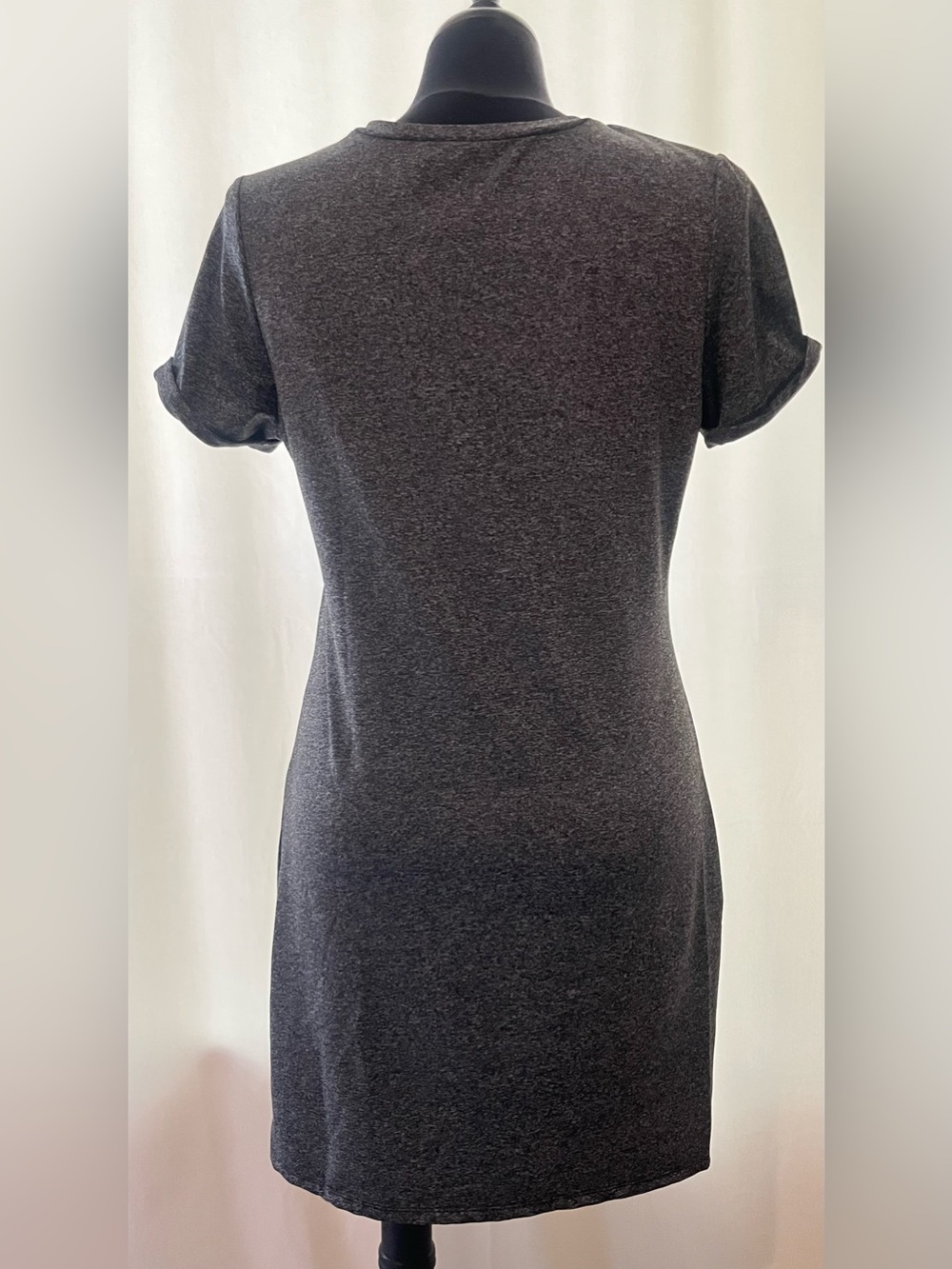 NWOT Women's Twist Front Short Sleeve Mini Dress V Neck Cut Out Short Dresses - Picture 8 of 11